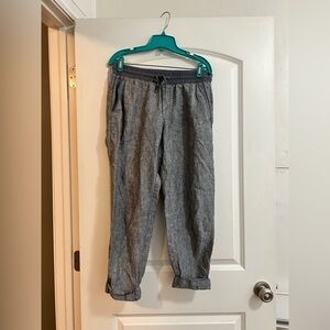 Athleta Bali Linen‎ Jogger Pant gray size 12
